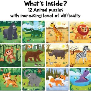 Play Poco 12 in 1 Animal Puzzles for Kids