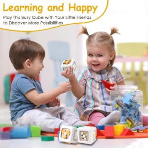 Sensory Busy Activity Cube for Toddlers