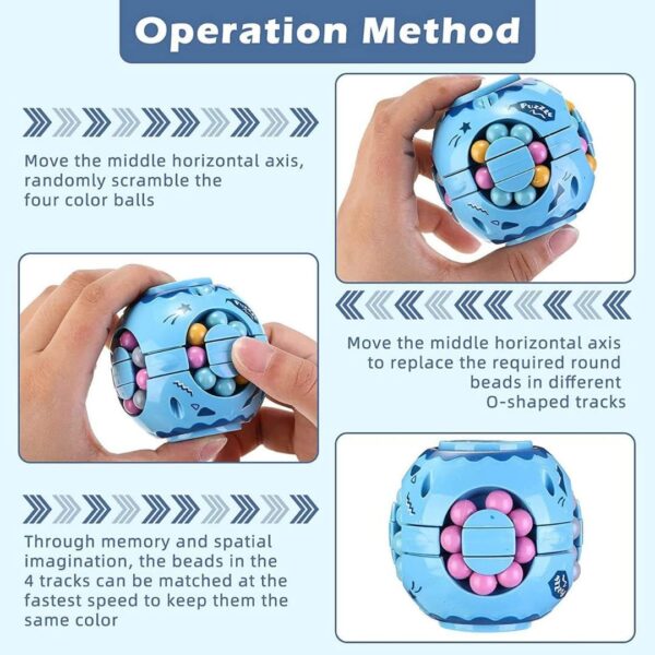Skaleups Rotating Spinner Mini Puzzle Ball Toy