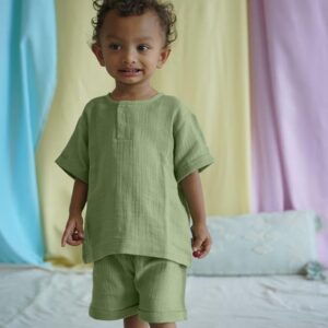 The Boo Boo Club Muslin Oversize T-Shirt and Short Set